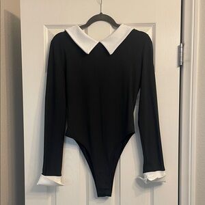 Black and White Body Suit Shirt. Worn Once!